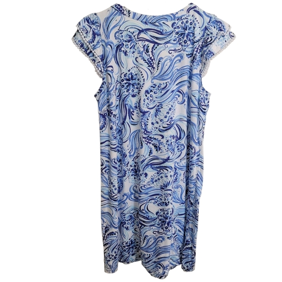 Lilly Pulitzer Bridgitte Cotton Shift Dress in Resort White Don't Be Jelly - Picture 9 of 11